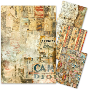 Ciao Bella Journey Ahead A4 Mixed Media Rice Paper (4pcs) (MF006)