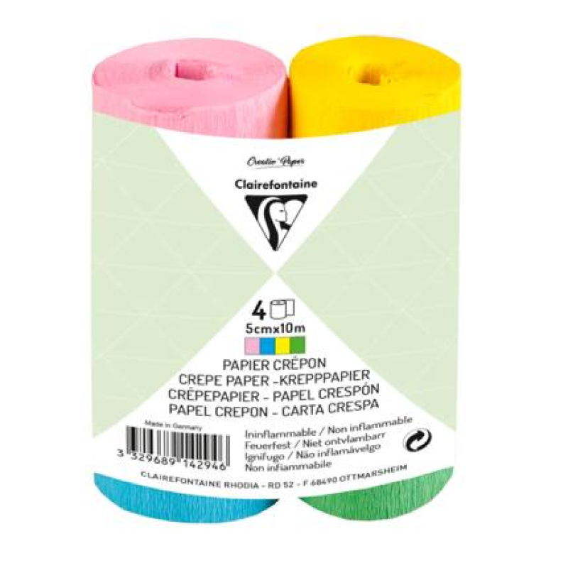 Clairefontaine 4xCrepeband 5cmx10m (914294C)