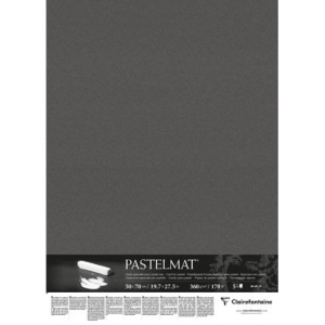 Clairefontaine Pastelmat blad 360g 50x70cm - Antraciet (96009C)