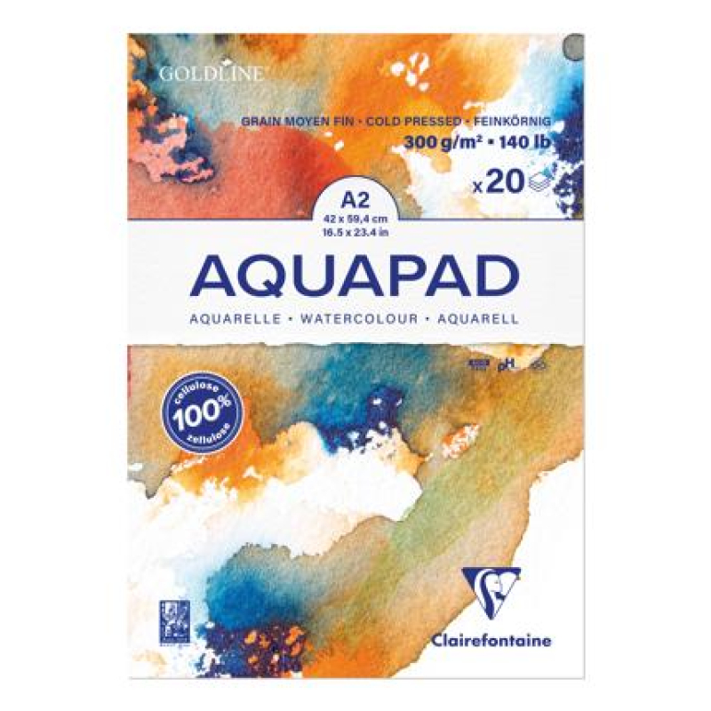 Clairefontaine Aquapad A2 20F 300g (975723C)