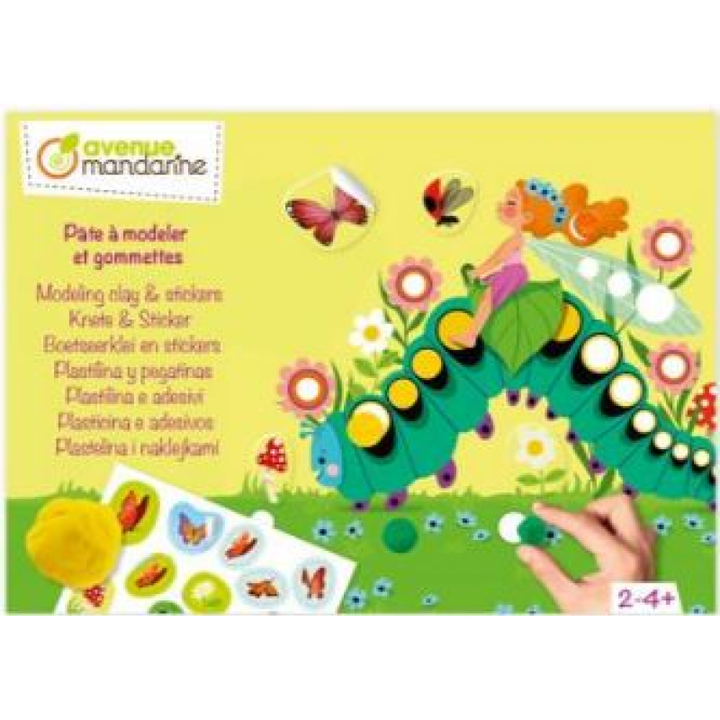 Avenue mandarine Crea box, Boetseerpasta-stickers, Dieren (KC167C)