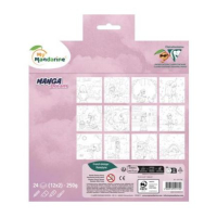 Avenue Mandarine Manga Dream, Kleurboek 20x20 cm - Paars (GY179C)