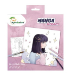 Avenue Mandarine Manga Dream, Kleurboek 20x20 cm - Paars (GY179C)