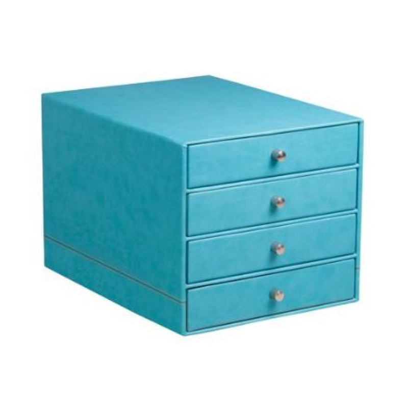 Rhodiarama ladenblokje met 4 laden - Turquoise (318867C)