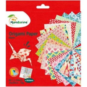 Avenue Mandarine Origami Papier Nippon, 60 vel 70g 20 x 20 cm - Multicolor (OR514C)
