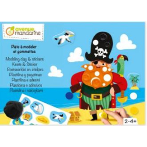 Avenue Mandarine Crea box, Boetseerpasta-sticker, Piraten (KC169C)