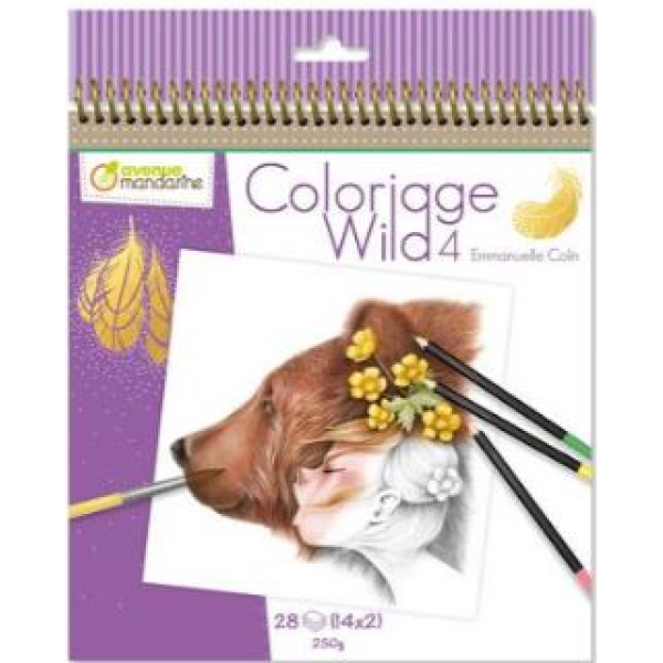 Avenue Mandarine Kleurboek Wild 4 - paars  (GY093C)