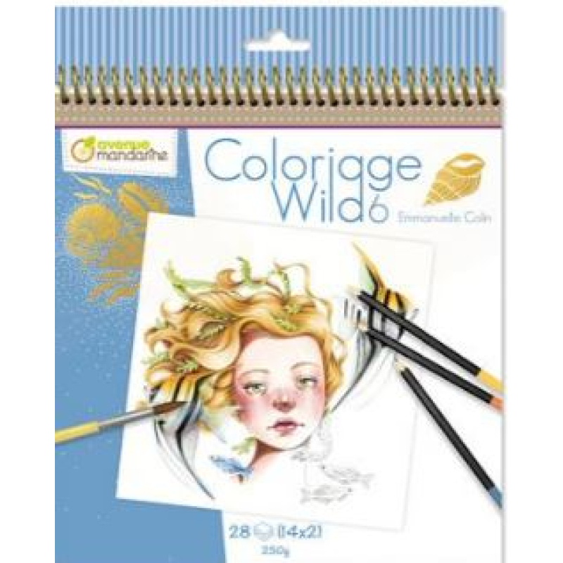 Avenue Mandarine Kleurboek Wild 6 - Blauw (GY124C)