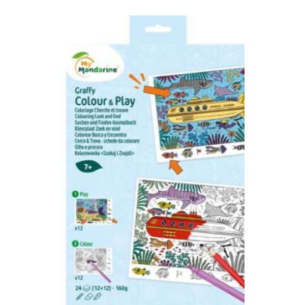 Avenue Mandarine Zoek en vind in een zee omgeving  kleurboek ( GY166C) 