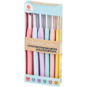 CMP Haaknaaldenset 6 stuks met Softgrip - Diverse Maten (3202114)