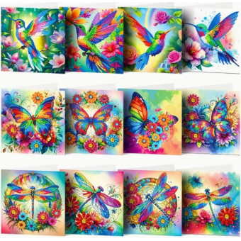 CMP - Diamond Painting kaarten inclusief enveloppen, (CMP-DP-002)