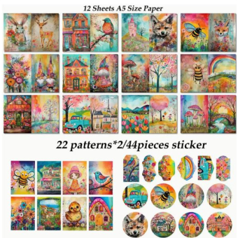 CMP Scrapboek papier losse vellen A5 (CMP-SCRAP-005)