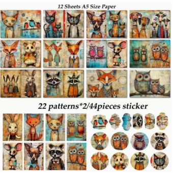 CMP Scrapboek papier losse vellen A5 (CMP-SCRAP-004)