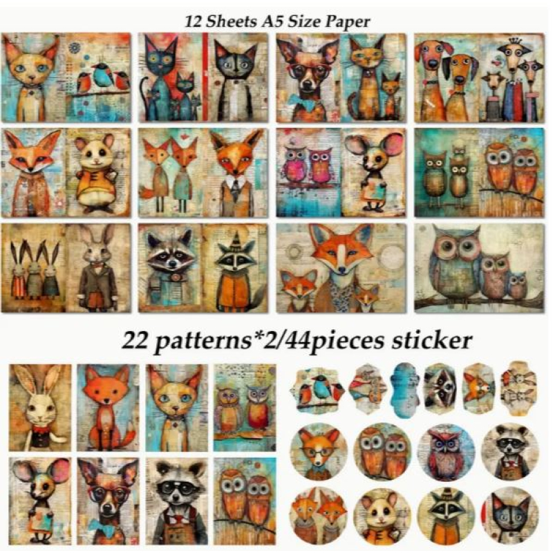 CMP Scrapboek papier losse vellen A5 (CMP-SCRAP-004)