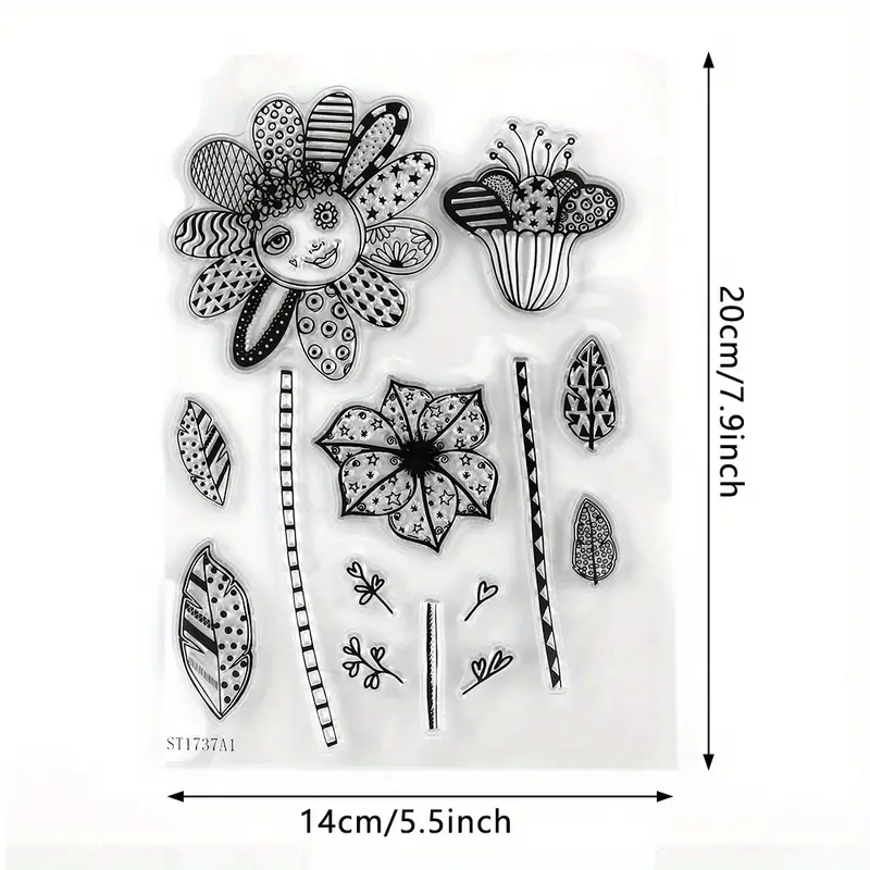 CMP stempels bloem delen  (CMP-stempel-009)
