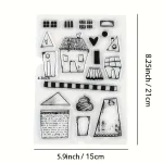 CMP stempelset gekke huisjes (CMP-stempel-013)