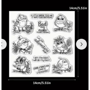 CMP Set Stansen en stempels vogel thema (CMP-stempel en stans 001)