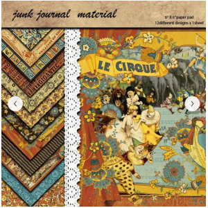 CMP 12 sheets  Papier thema circus  6x6 inch (cmp-circus)
