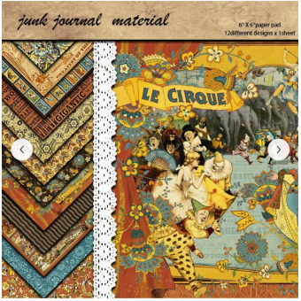 CMP 12 sheets  Papier thema circus  6x6 inch (cmp-circus)