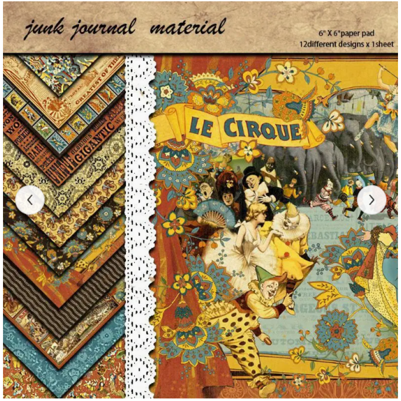 CMP 12 sheets  Papier thema circus  6x6 inch (cmp-circus)