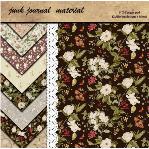 CMP 8 sheets  Papier voor Retro Journal Decoratie 6x6 inch (cmp-retro)