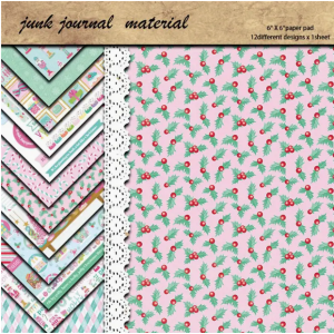 CMP 12 sheets  Papier voor Retro Journal Retro Sweetheart  6x6 inch (cmp-sweetheart)