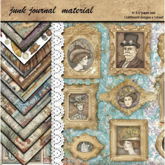 CMP 12 sheets  Papier vthema Voyage 6x6 inch (cmp-voyage)