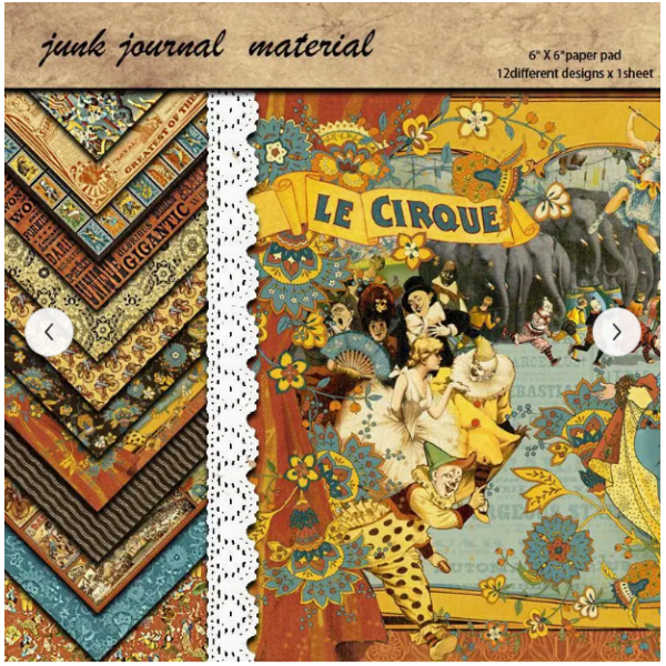 CMP 12 sheets  Papier thema circus  6x6 inch (cmp-circus)