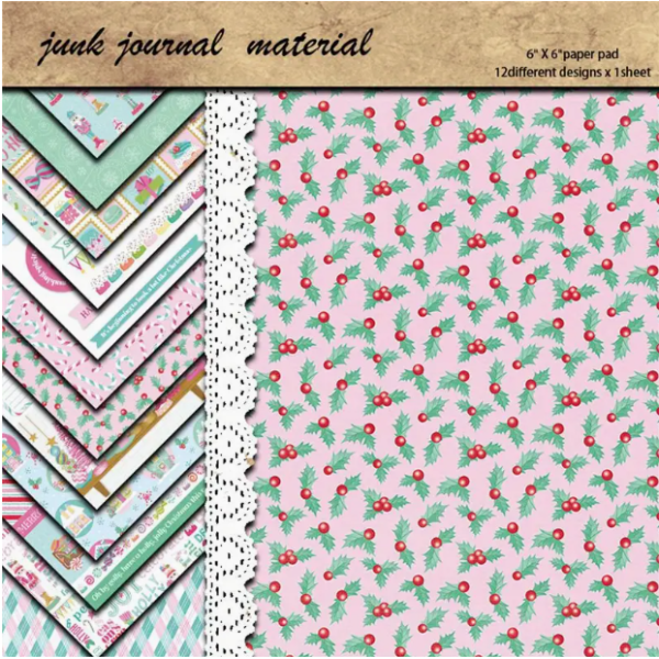 CMP 12 sheets  Papier voor Retro Journal Retro Sweetheart  6x6 inch (cmp-sweetheart)