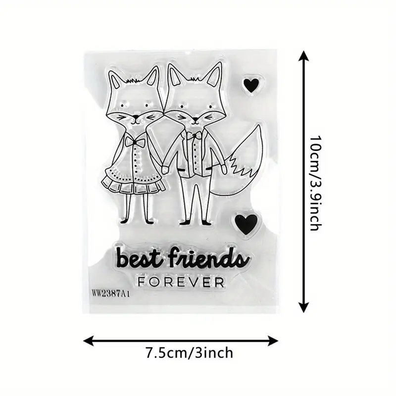 CMP Stempel met stans vosje (CMP-stempel-stans 010)