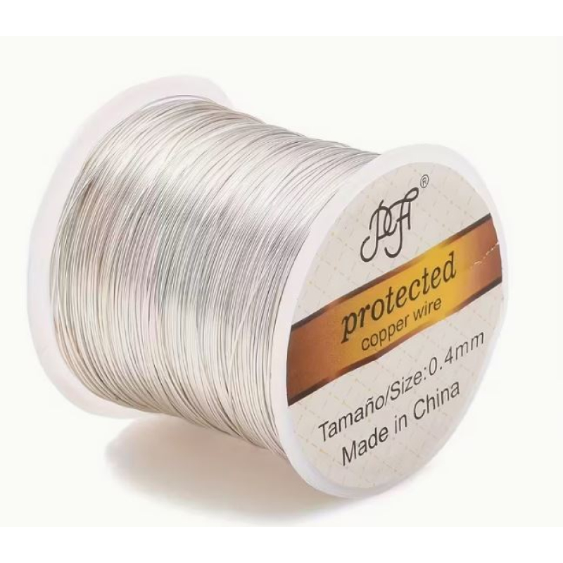 CMP koperdraad 0,4 mm  8 meter zilver