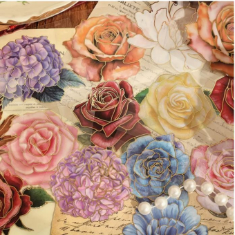 CMP grote bloemenstickers 100 stuks (CMP-bloemenstickers)