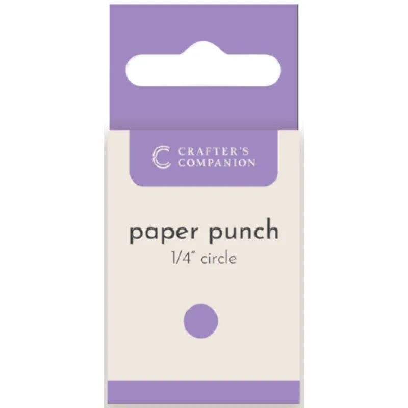 Crafter's Companion Flower Paper Punches - Circle ¼" (CC-PUNCH-CIRC25)