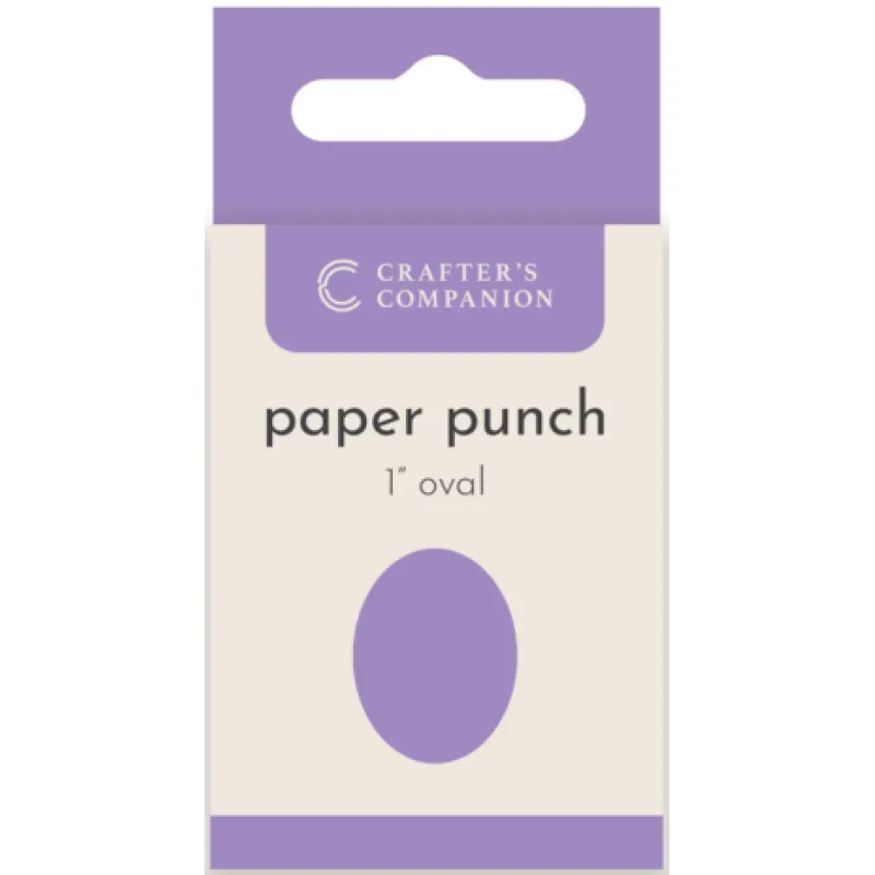 Crafter's Companion Flower Paper Punches - Oval 1" (CC-PUNCH-OVA1)