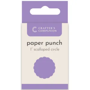 Crafter's Companion Flower Paper Punches - Scalloped Circle 1" (CC-PUNCH-SCCI1)