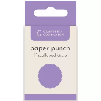 Crafter's Companion Flower Paper Punches - Scalloped Circle 1" (CC-PUNCH-SCCI1)