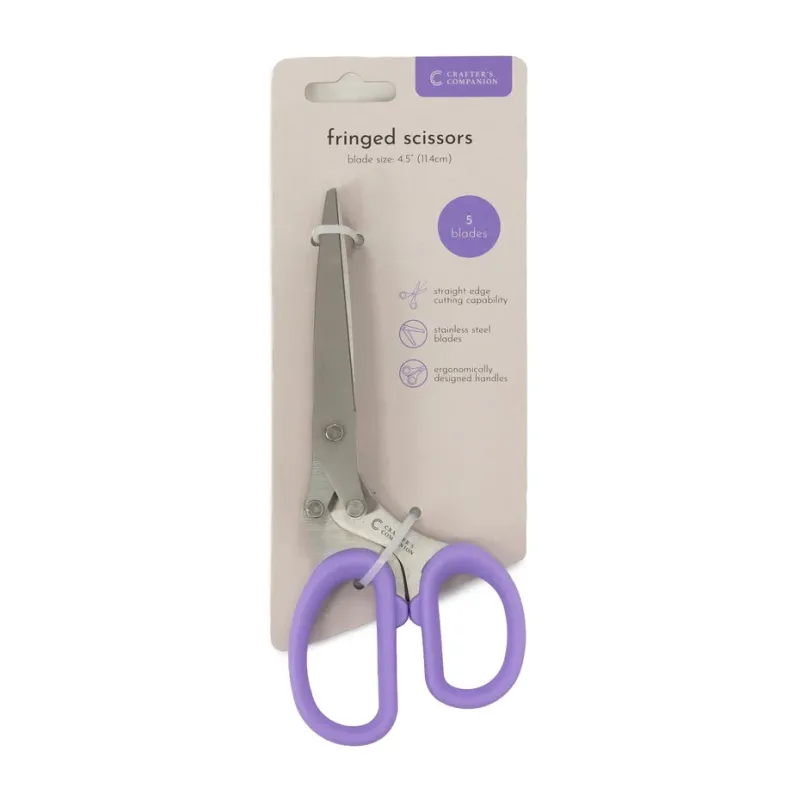 Crafter's Companion Flower Paper Punches Fringed Scissors (CC-TOOL-FRISCISS)
