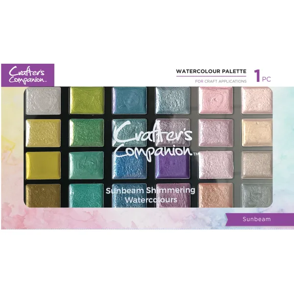 Crafter's Companion Shimmer Watercolour Palette Sunbeam (CC-SHWAPAL-SB)