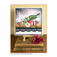 Crafty Individuals A is for Apple Unmounted Rubber Stamps (CI-601)