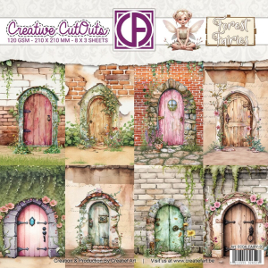 Creatief Art Forest Fairies 8x8 Inch Paper Pack Doors (CCOA-FAIRY-01)