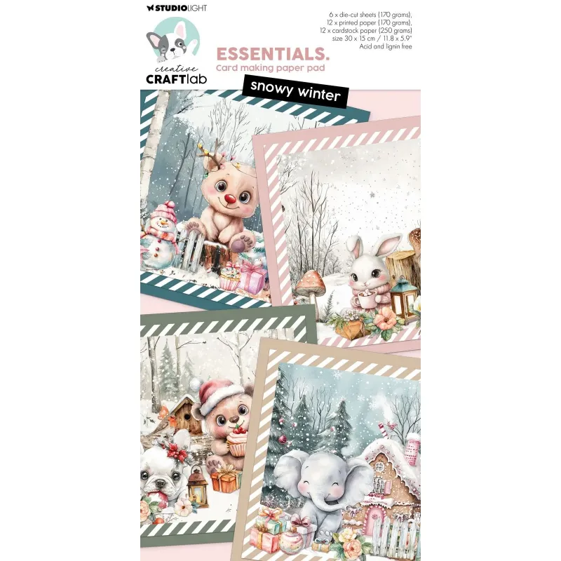 Creative Craftlab • Essentials Card making pad Snowy winter (CCL-ES-CMP42)