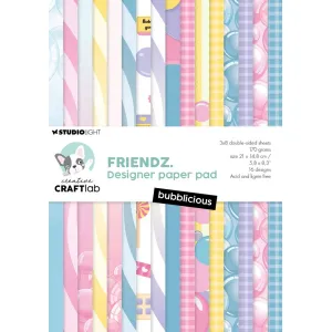 Creative Craftlab Friendz Designer Paper Pad Bubblicious (CCL-FR-DPP358)
