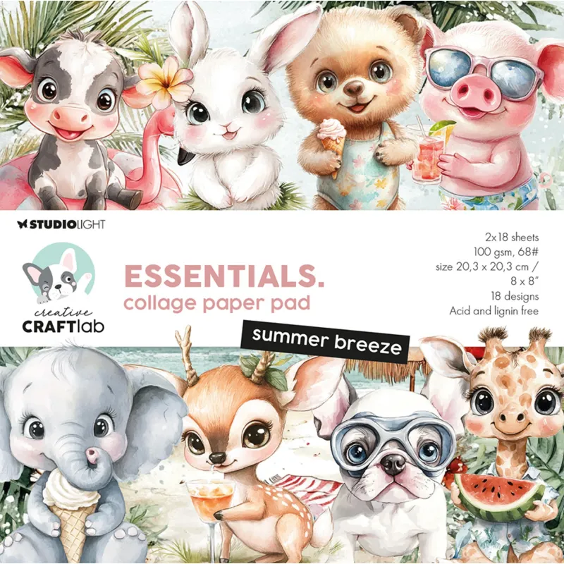 Creative Craftlab Summer Breeze Essentials Collage Paper Pad (CCL-ES-CPP360)