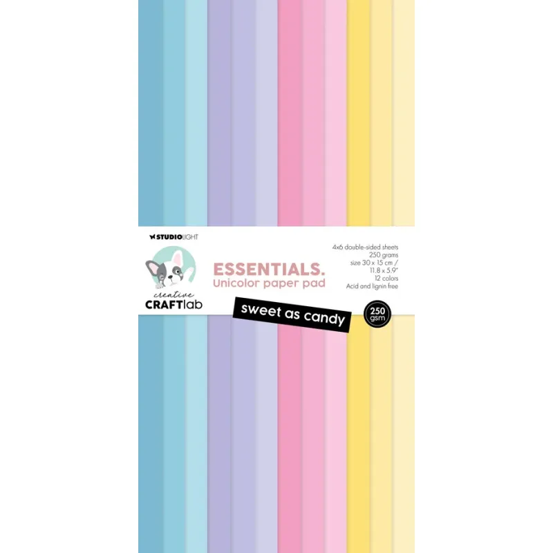 Creative Craftlab Sweet As Candy Essentials Unicolor Paper Pad (CCL-ES-UPP357)
