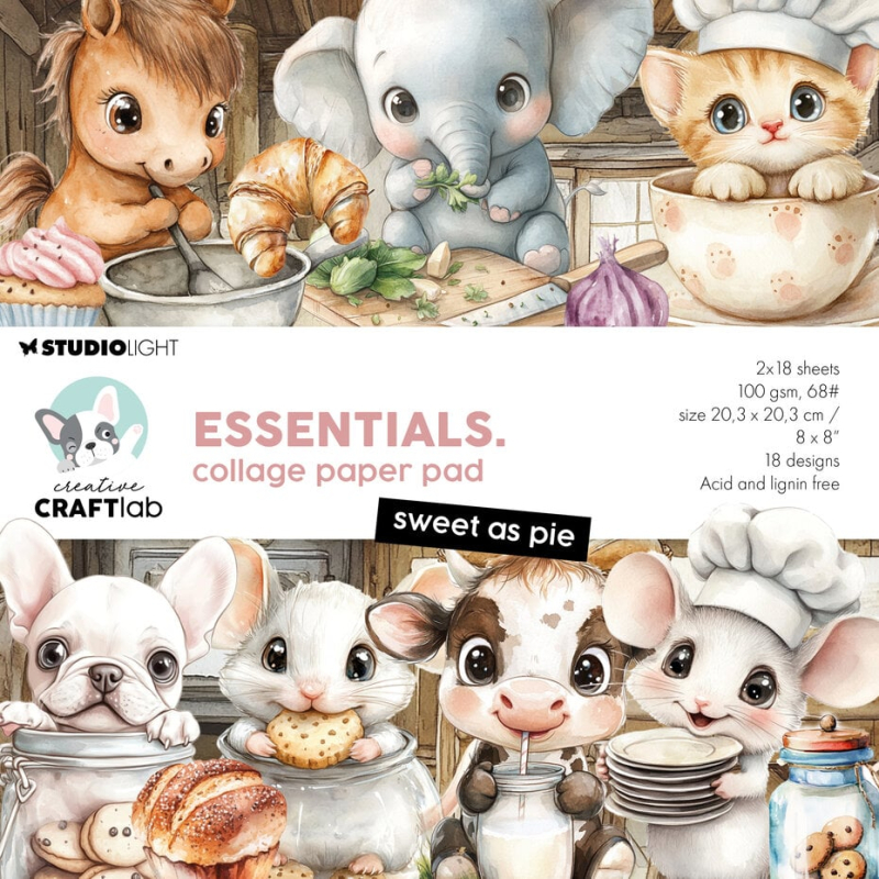 Creative Craftlab Sweet as Pie Essentials Collage Paper Pad (CCL-ES-CPP382)