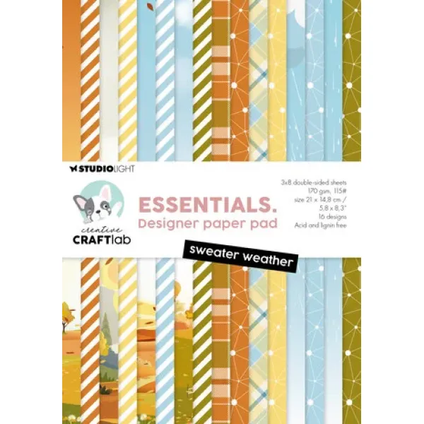 Creative Craftlab Sweater Weather Essentials Designer Paper Pad (CCL-ES-DPP379)