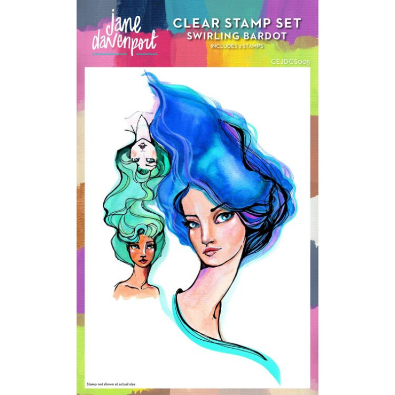 Creative Expressions - Jane Davenport Clear Stamp Swirling Bardot (CEJDCS005)