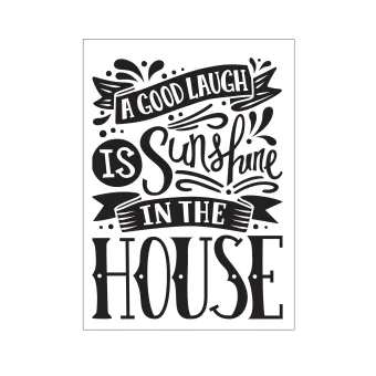 arice • Embossing sjabloon a good laugh is sunshine house (30041290)