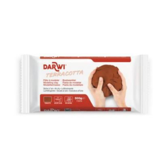Darwi DARWI 500g blok boetseerklei TERRACOTTA (DA0810500000C)