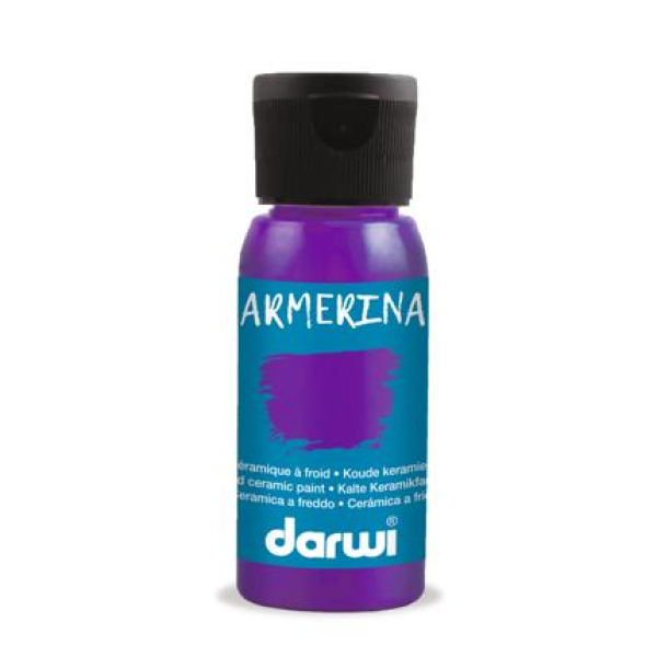 DARWI koude keramiek verf 50 ml fles, violet (DA0380050900C)